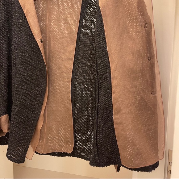 Vintage Akris Open Knit Layered Cardigan - Picture 3 of 9